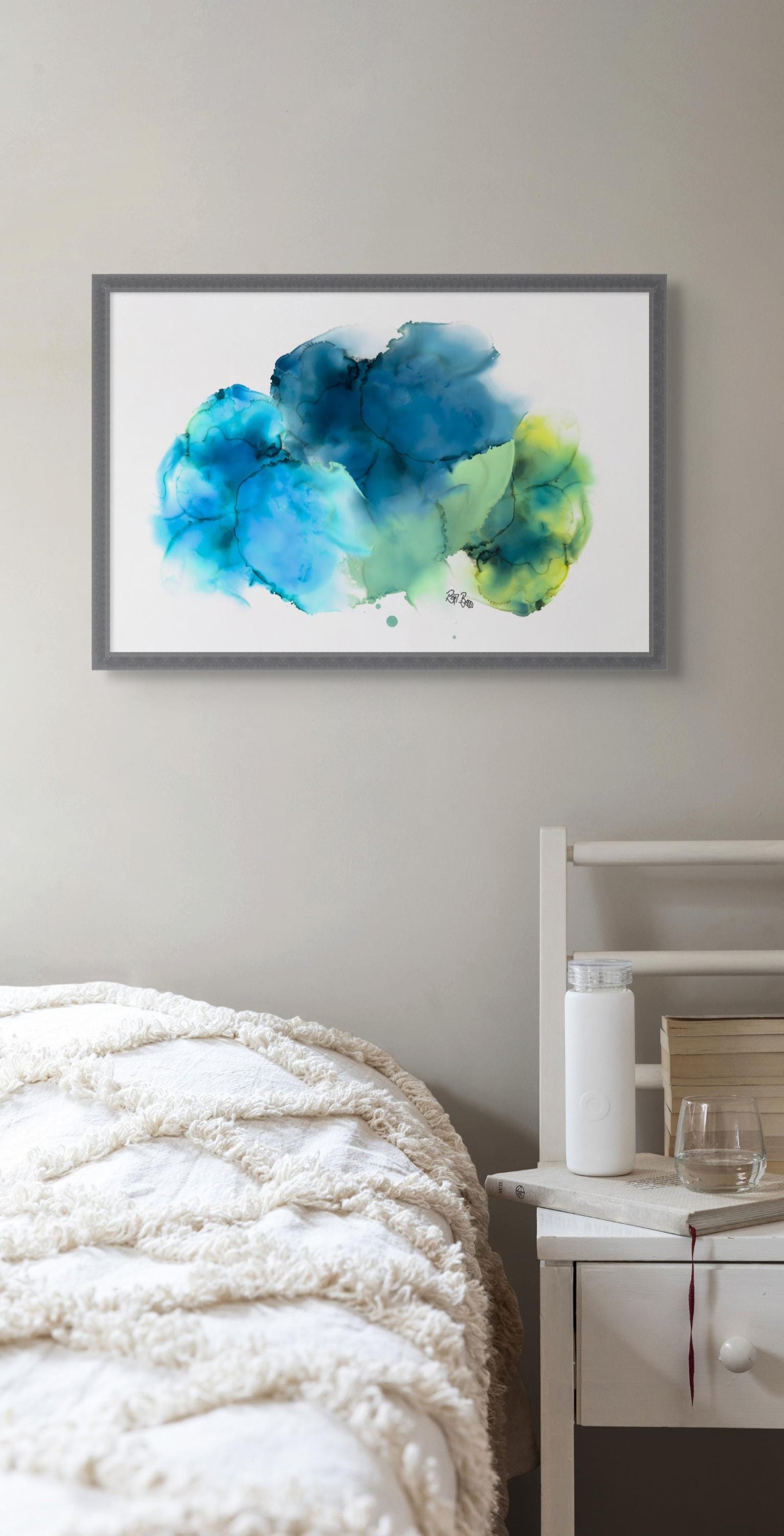 Blue Abstract Art Print