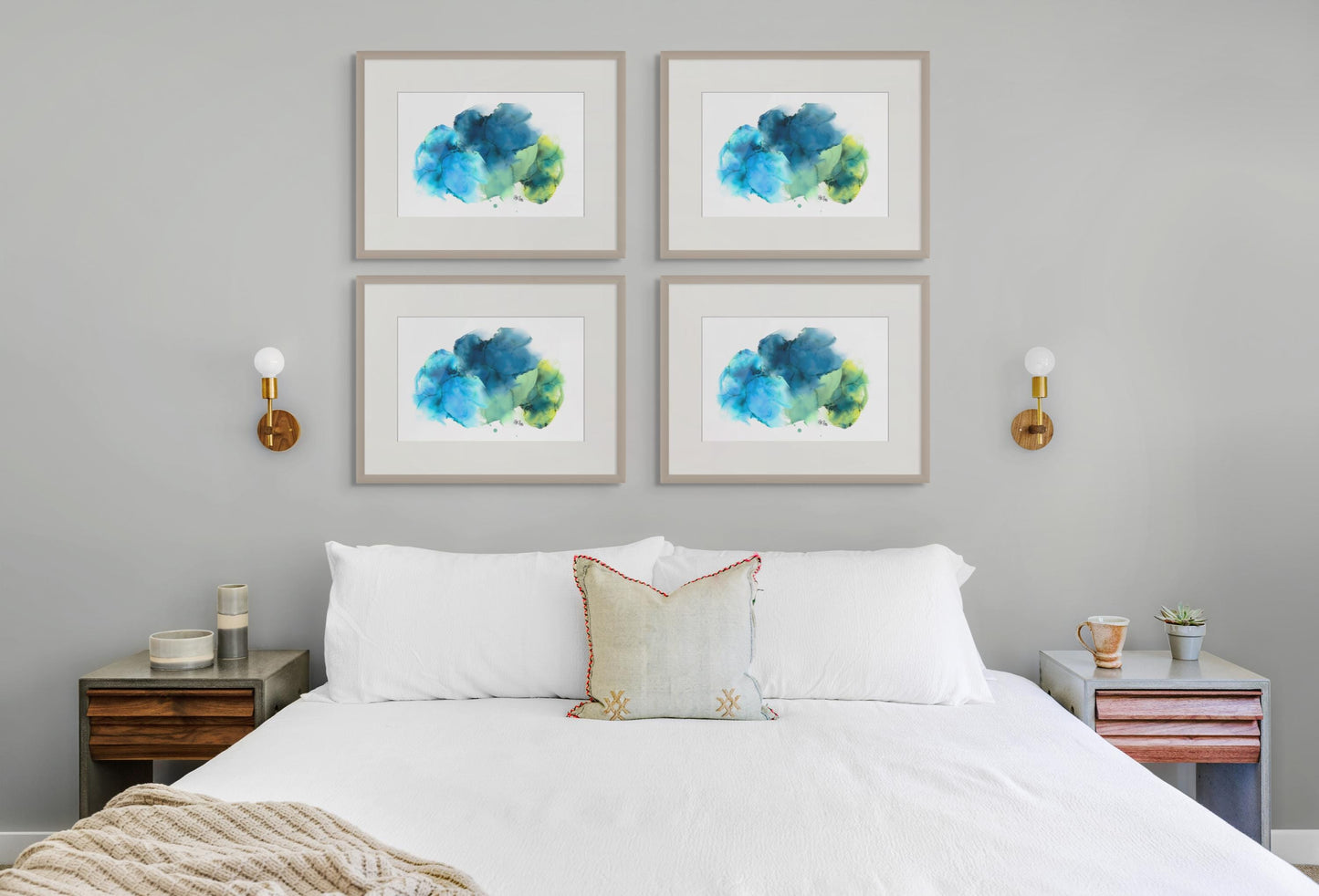 Blue Abstract Art Print