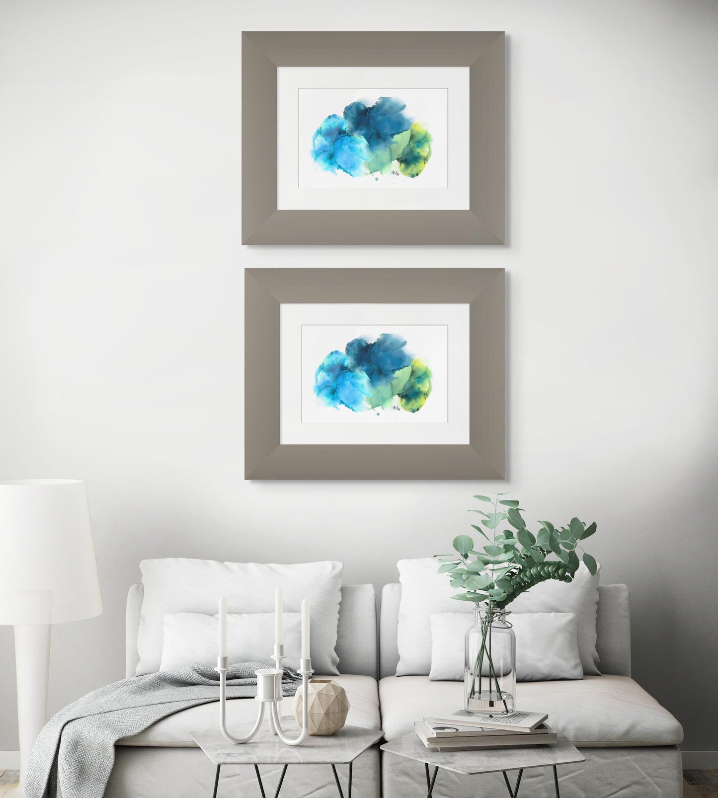 Blue Abstract Art Print
