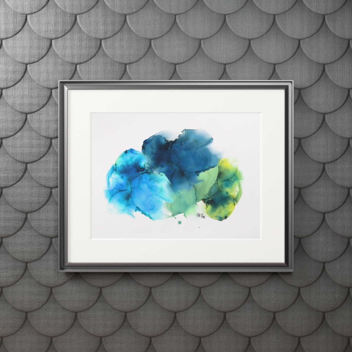 Blue Abstract Art Print